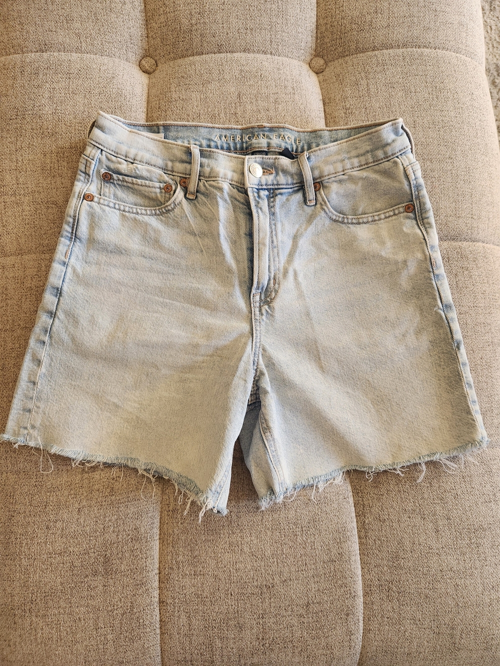 American Eagle Outfitters Light Wash Denim Cutoff Shorts - Size 4